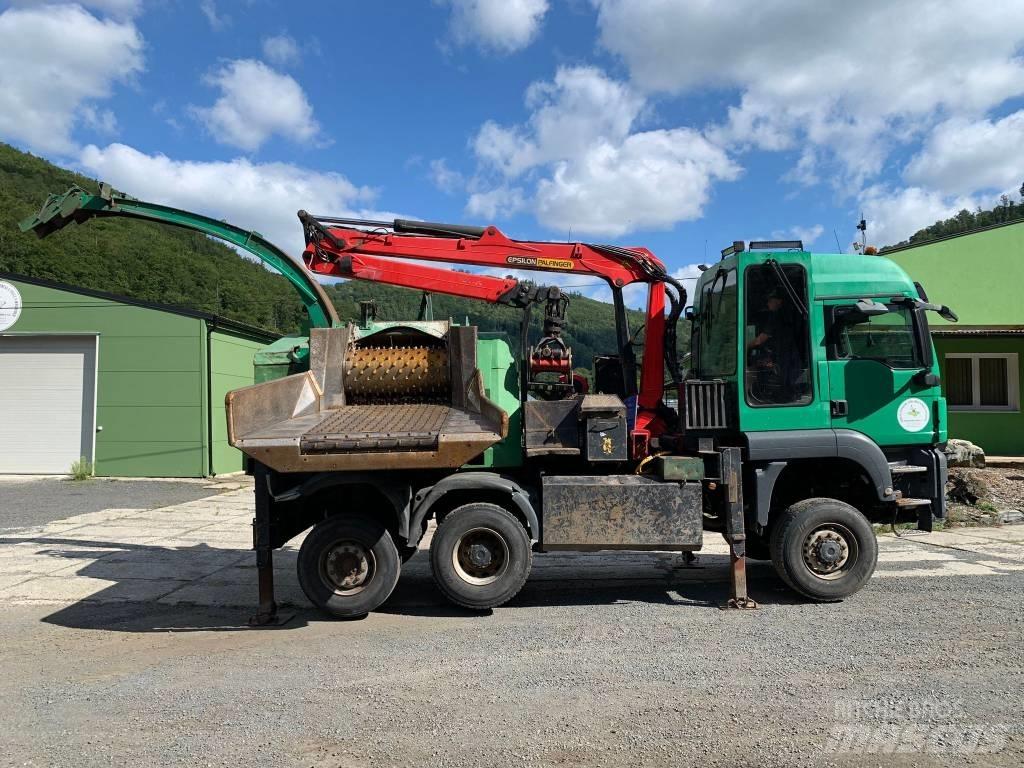 MAN - JENZ TGS 6x4 Drobilci lesa