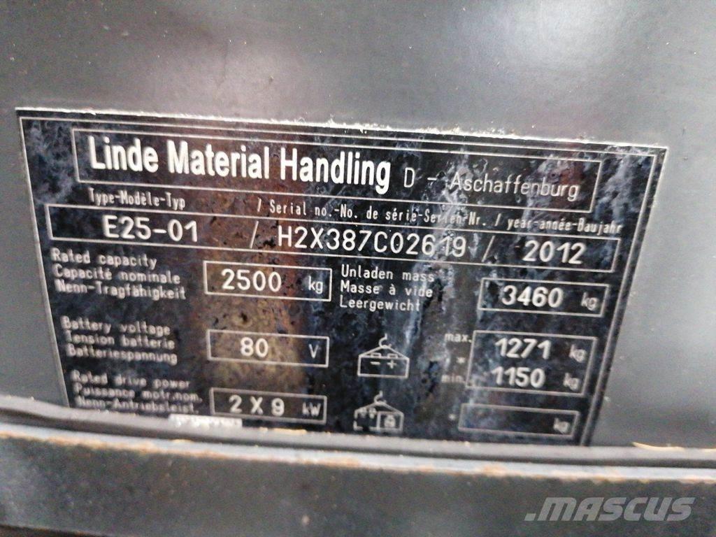 Linde E25-01 Električni viličarji