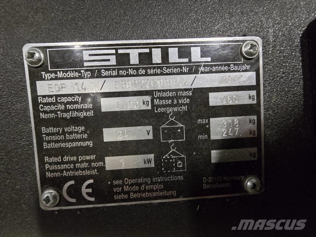 Still EGP 14 Ročni električni viličar