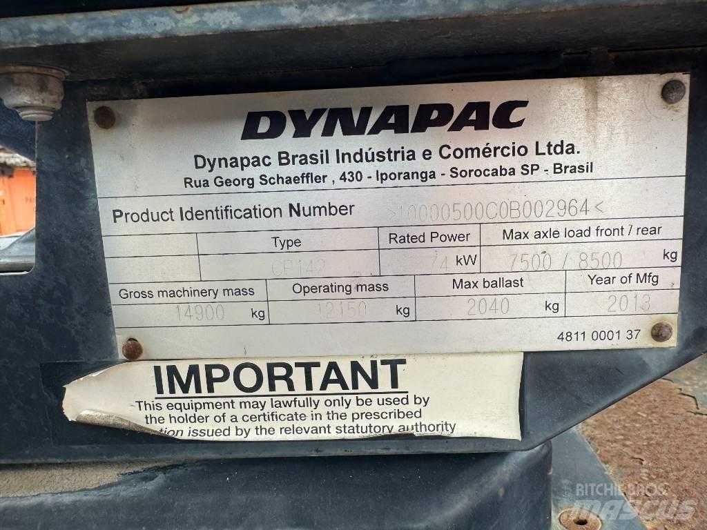 Dynapac CP 142 Kolesni valjarji s pnevmatikami