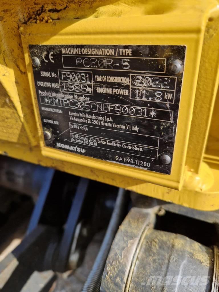 Komatsu PC 20 R-5 Mini bagri <7t