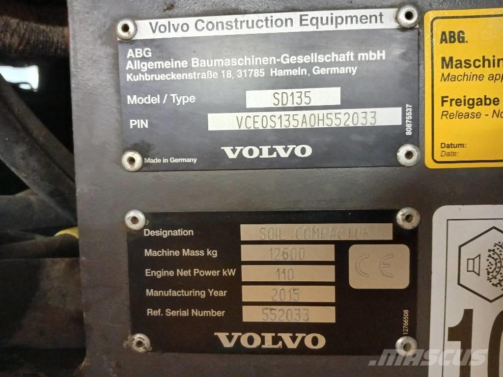 Volvo SD135, Vält Enojni valjarji