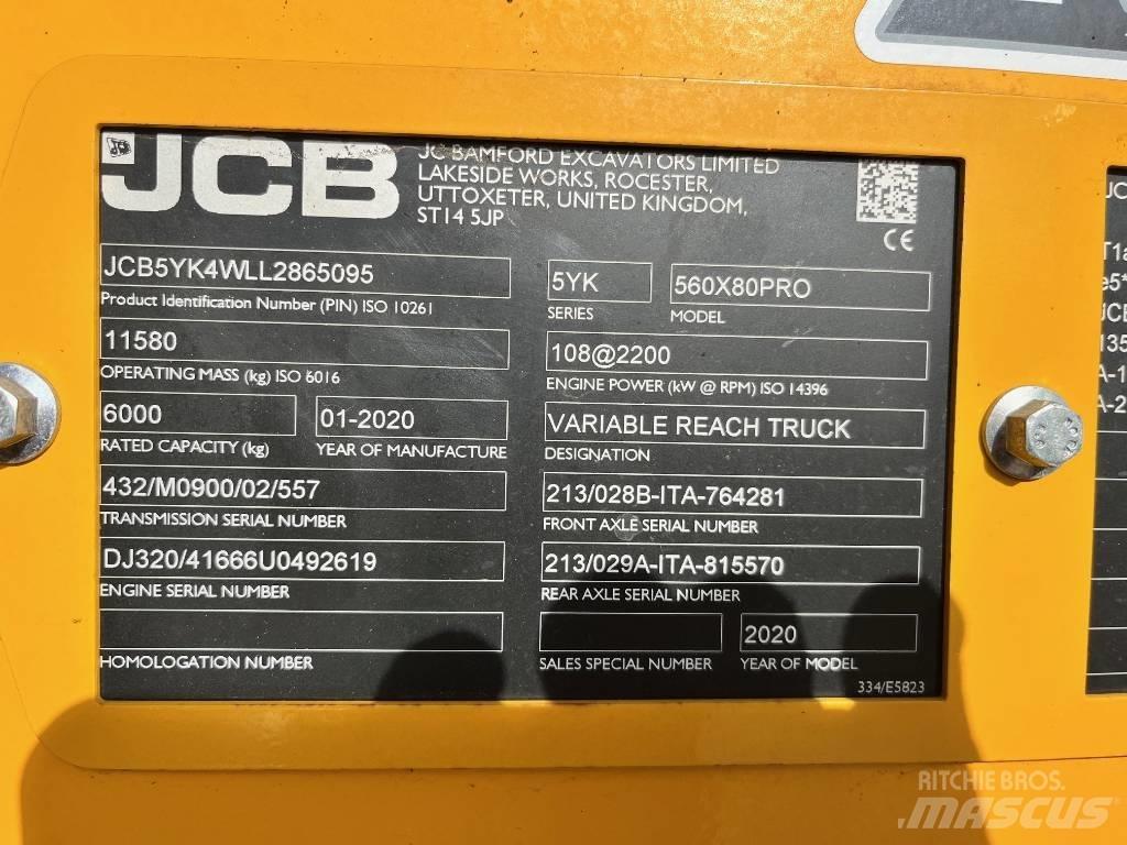 JCB 560-80 AGRI PRO Teleskopski viličarji