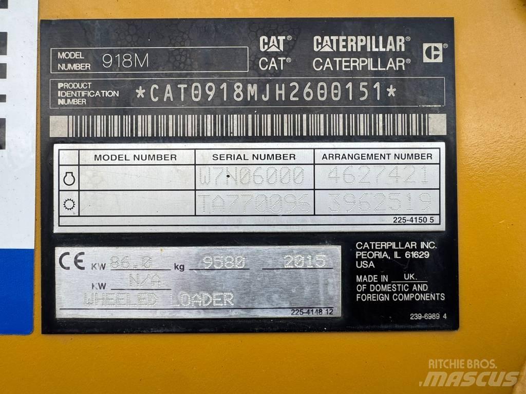 CAT 918 M Kolesni nakladalci