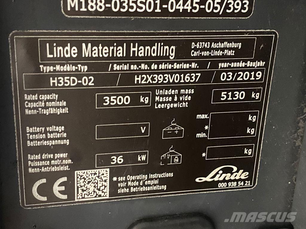 Linde H35D-02 Dizelski viličarji