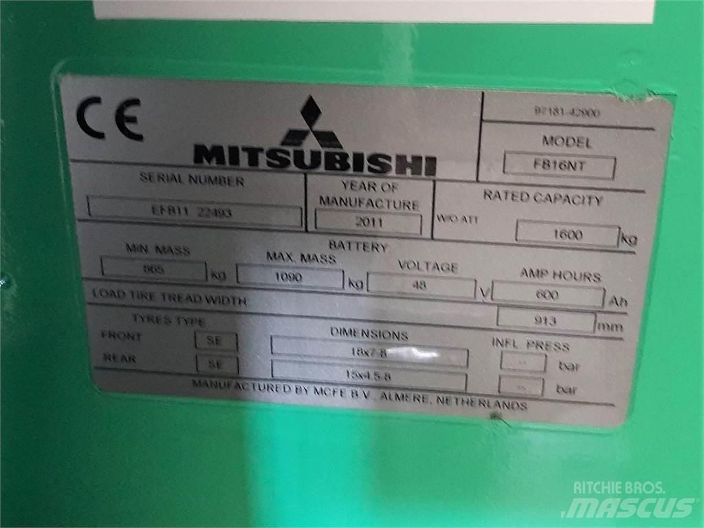 Mitsubishi FB16NT Električni viličarji