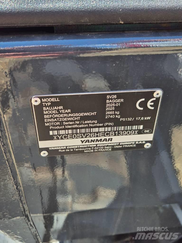 Yanmar SV26 Advance Mini bagri <7t