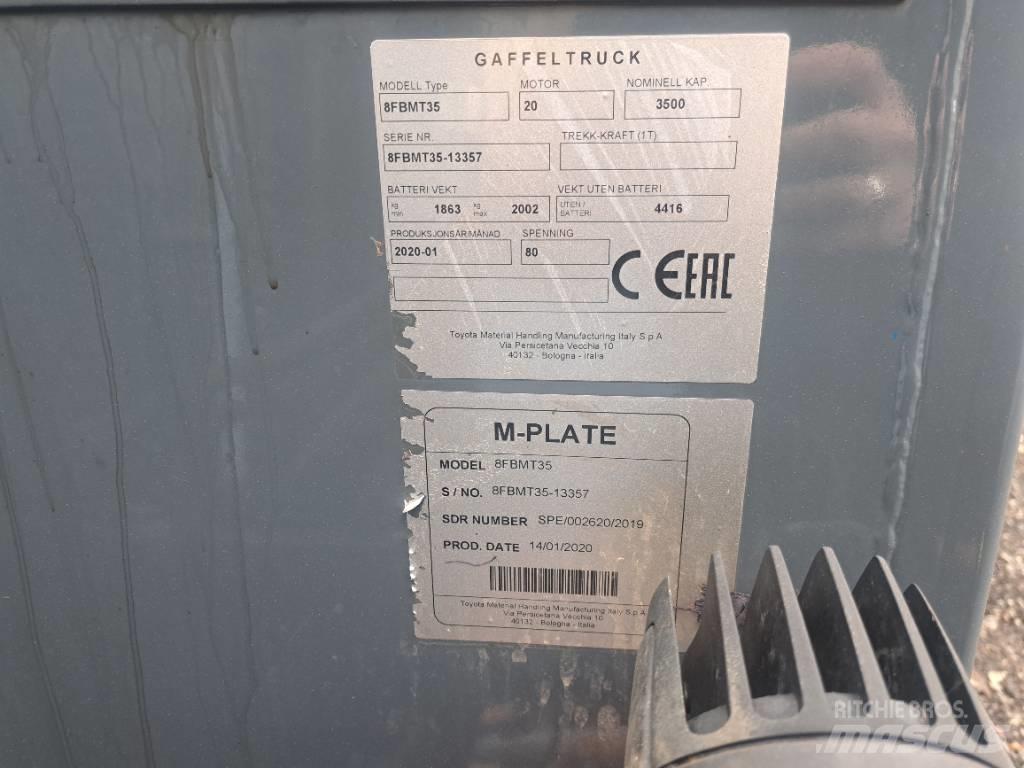 Toyota 8fbmt35 Električni viličarji