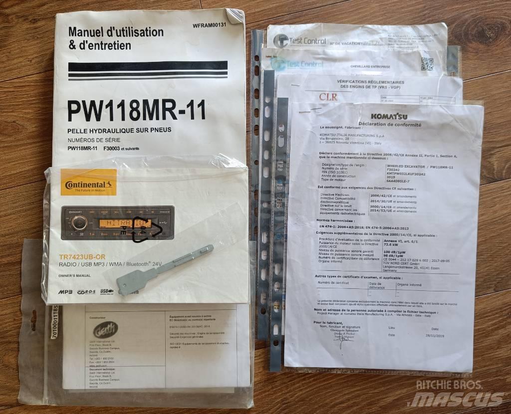 Komatsu PW118 MR-11 Bagri na kolesih