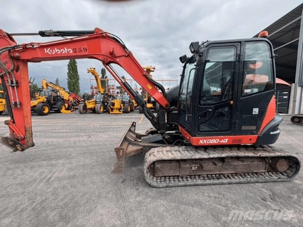 Kubota KX 080-4 Midi bagri 7t – 12t