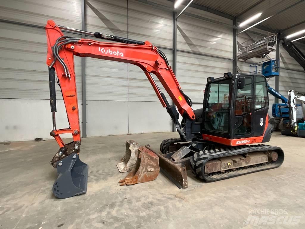 Kubota KX 080-4 Midi bagri 7t – 12t