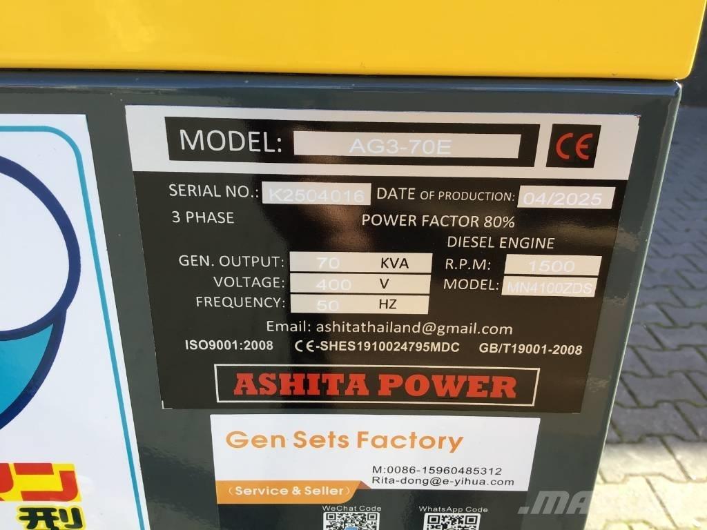 Ashita AG3-70E Dizelski agregati