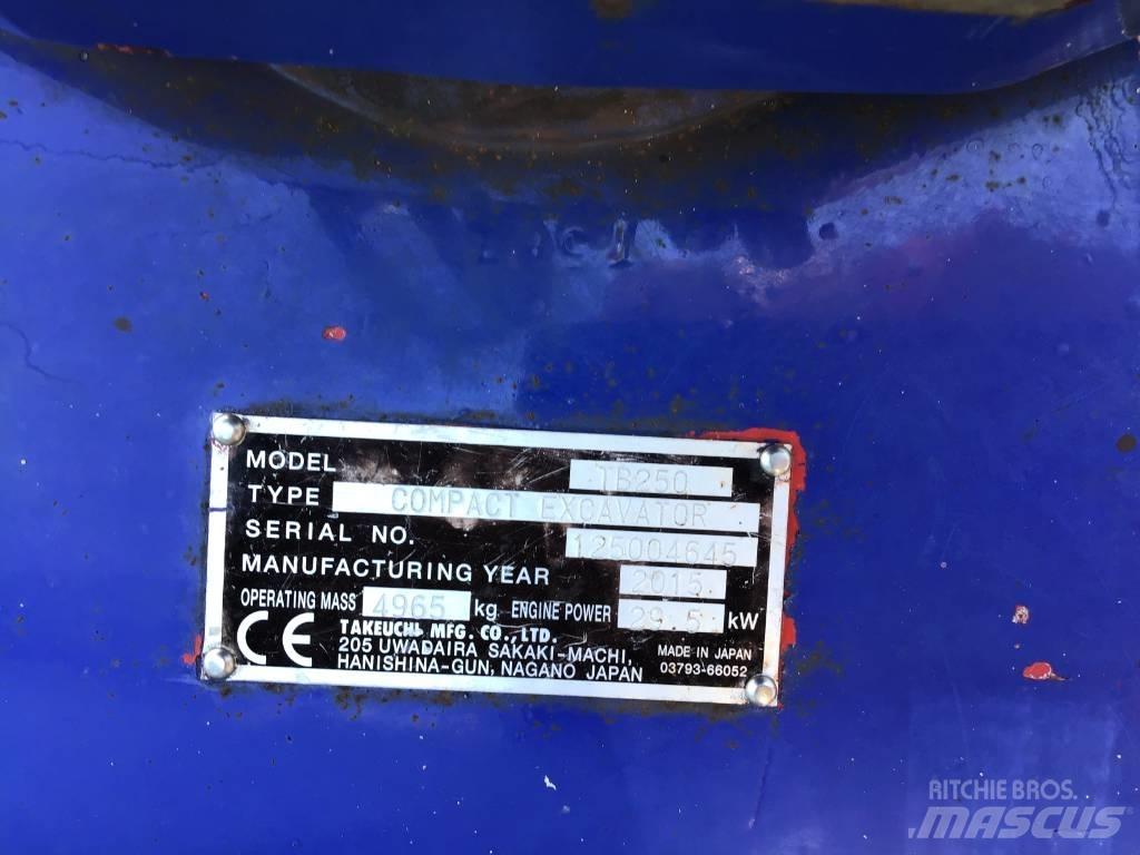 Takeuchi TB 250 Mini bagri <7t