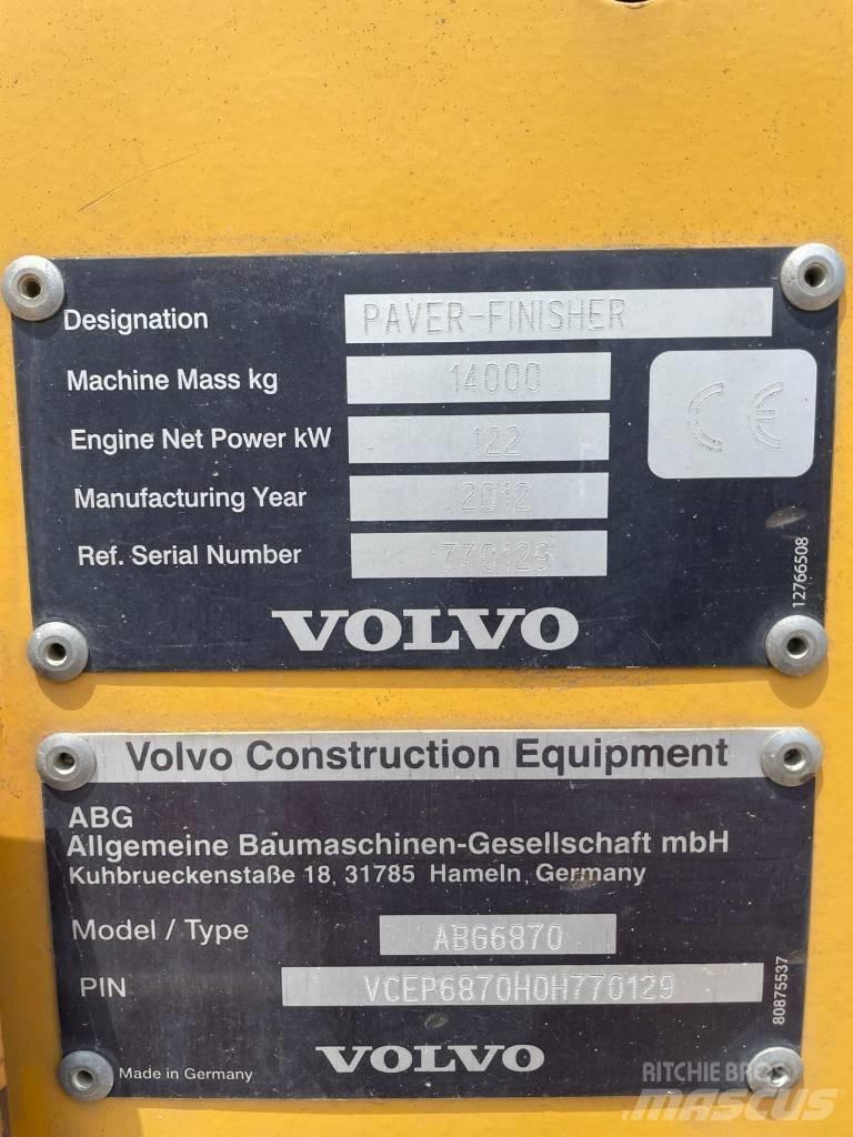 Volvo ABG 6870 Asfaltni finišerji