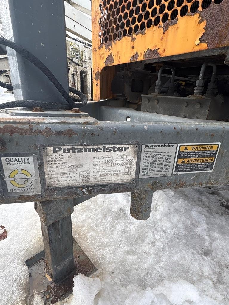 Putzmeister TK 70 Kamionske črpalke za beton