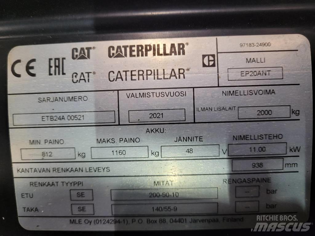 CAT EP20 ANT Električni viličarji