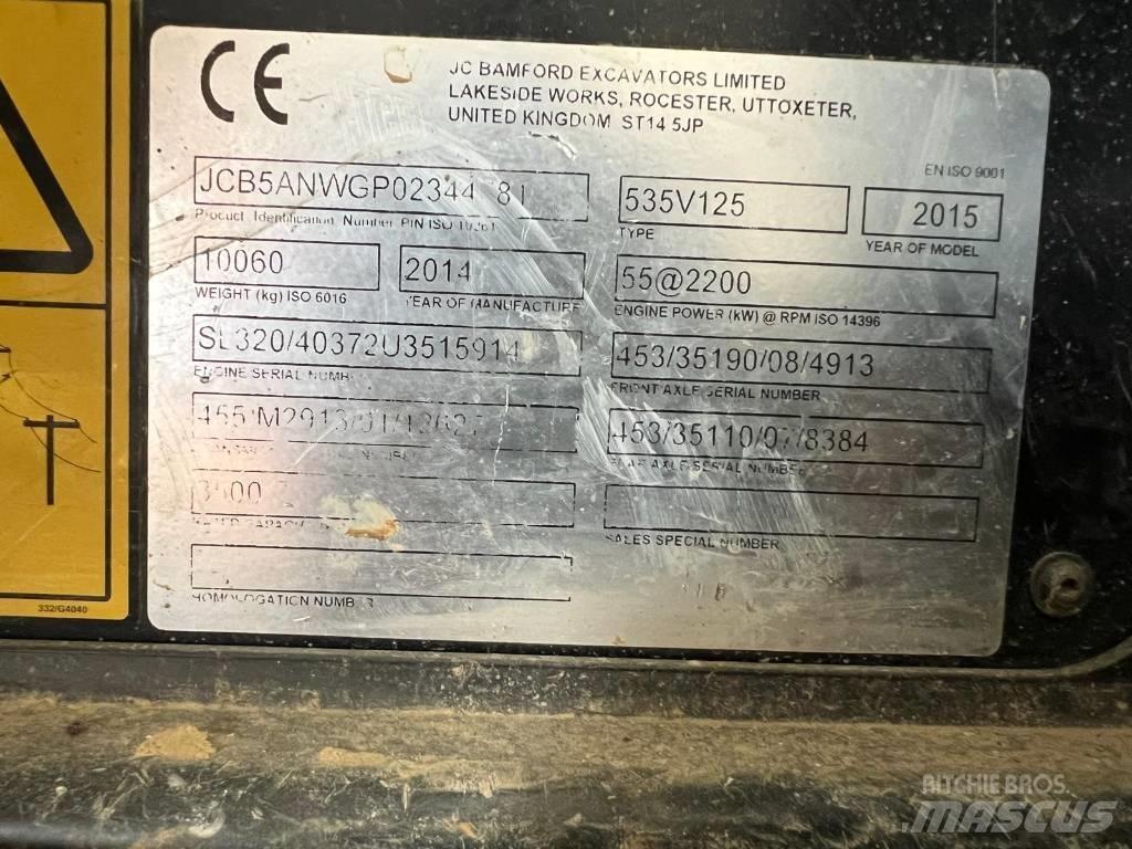JCB 535-125 Teleskopski viličarji