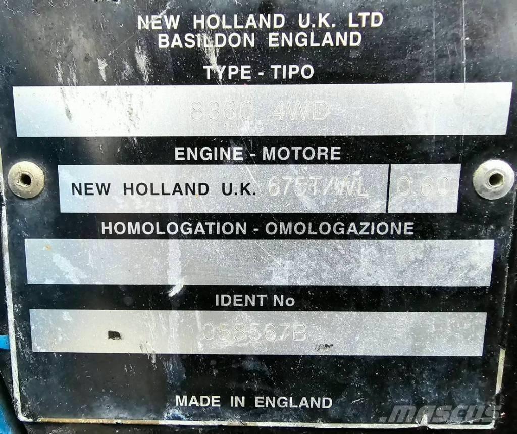 New Holland 8360 DT Traktorji