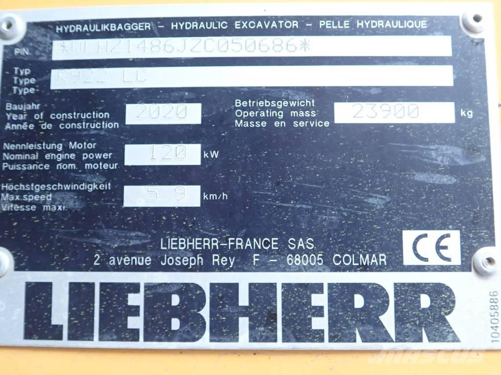 Liebherr R 922 LC Bagri goseničarji