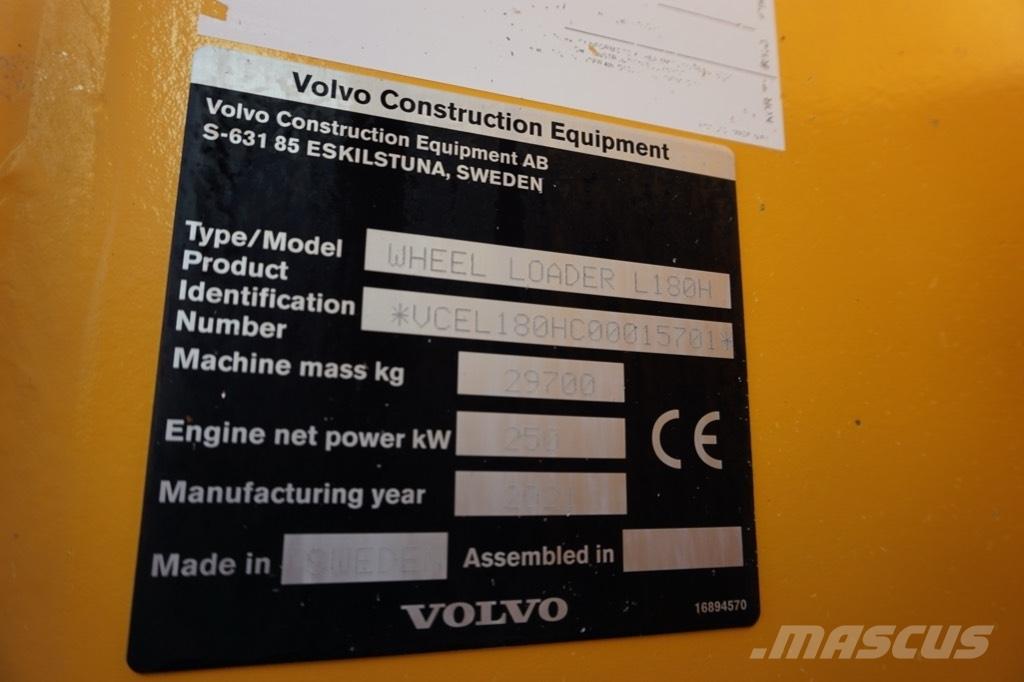 Volvo L 180 H Kolesni nakladalci