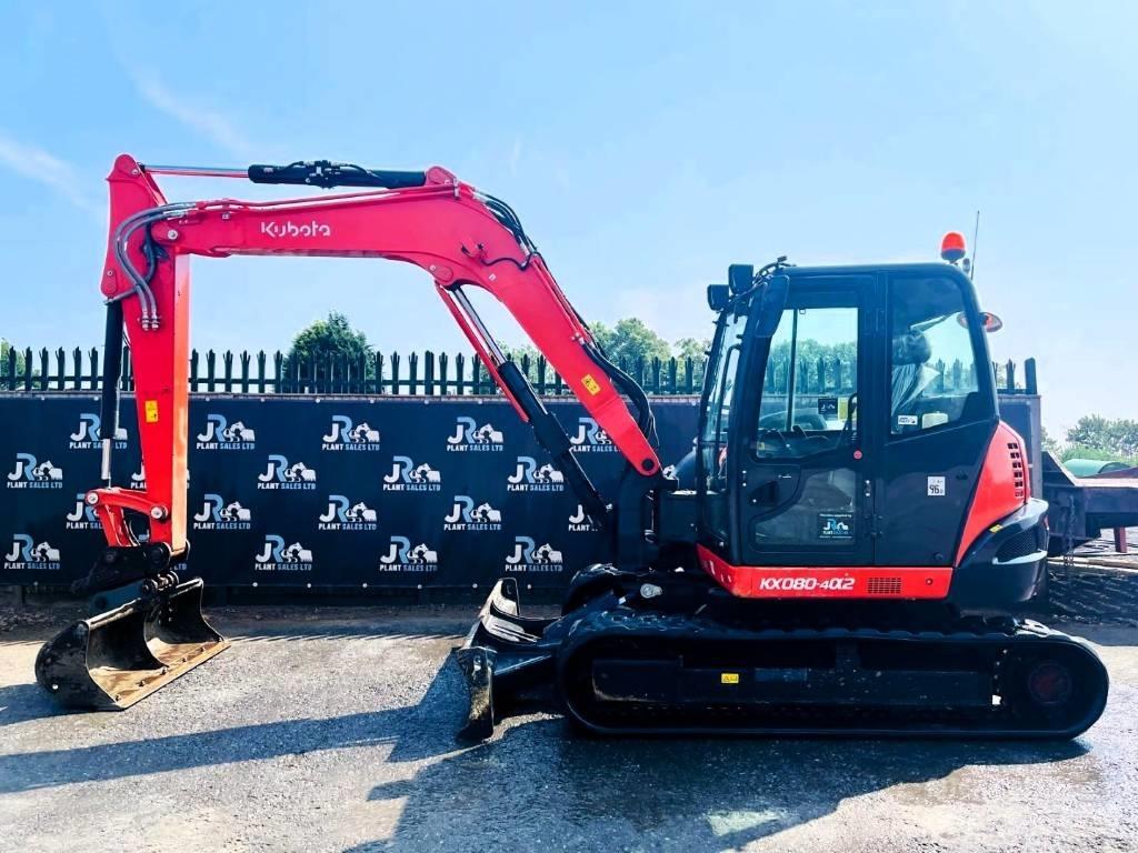 Kubota KX 080-4 Midi bagri 7t – 12t