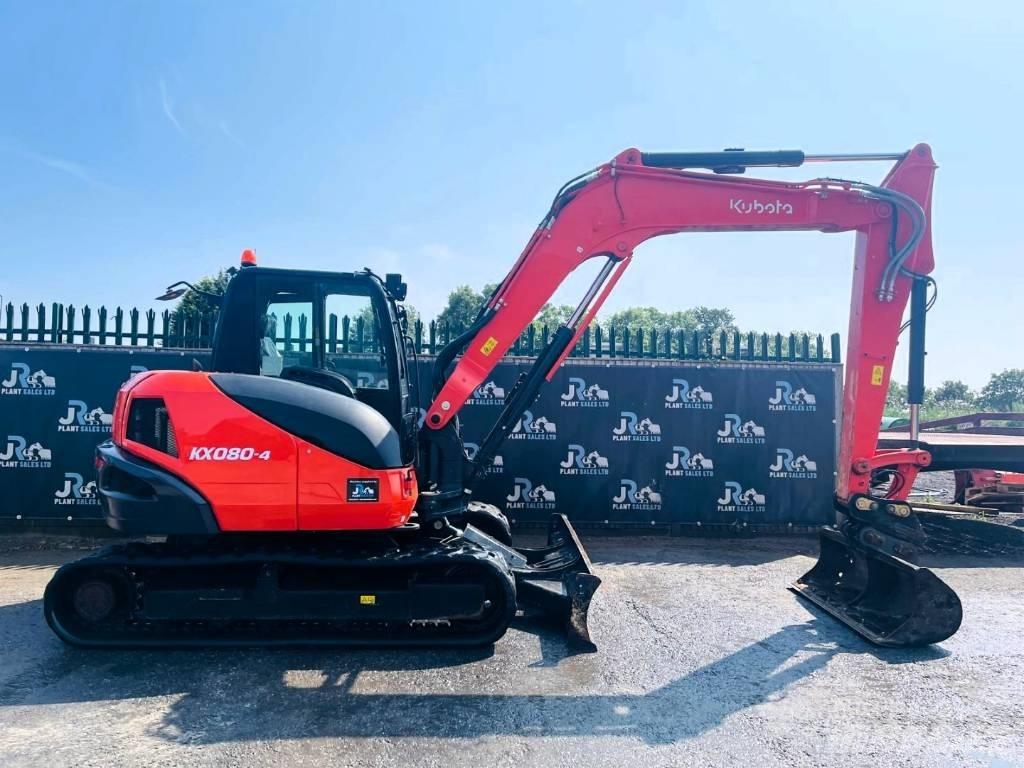 Kubota KX 080-4 Midi bagri 7t – 12t