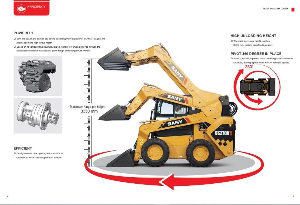 Sany SS270V Skid steer mini nakladalci