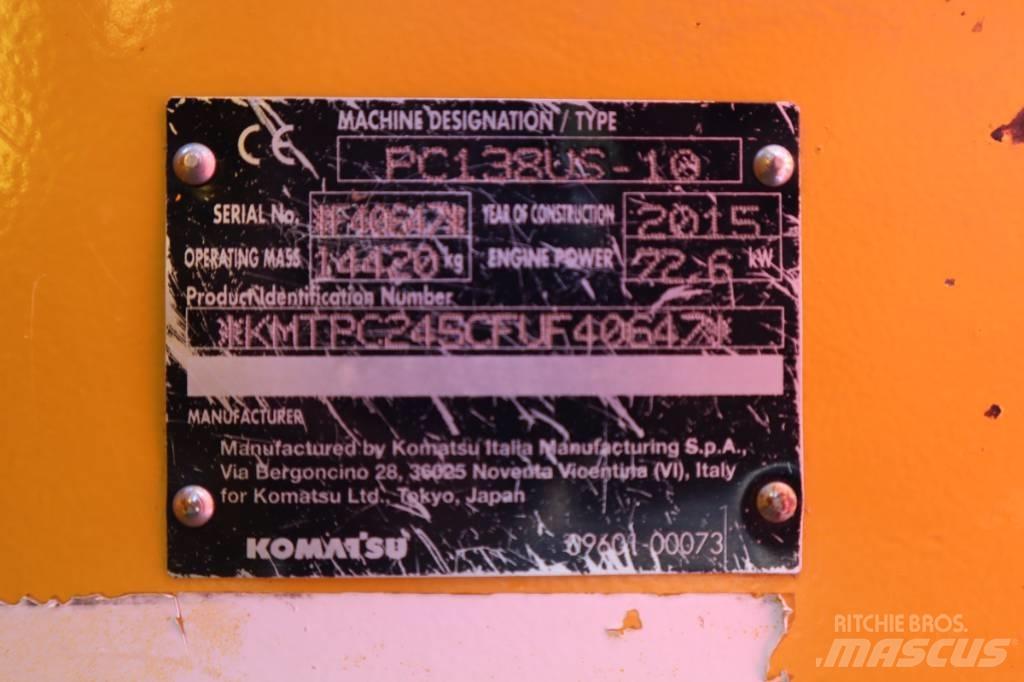Komatsu PC138US-10 Bagri goseničarji