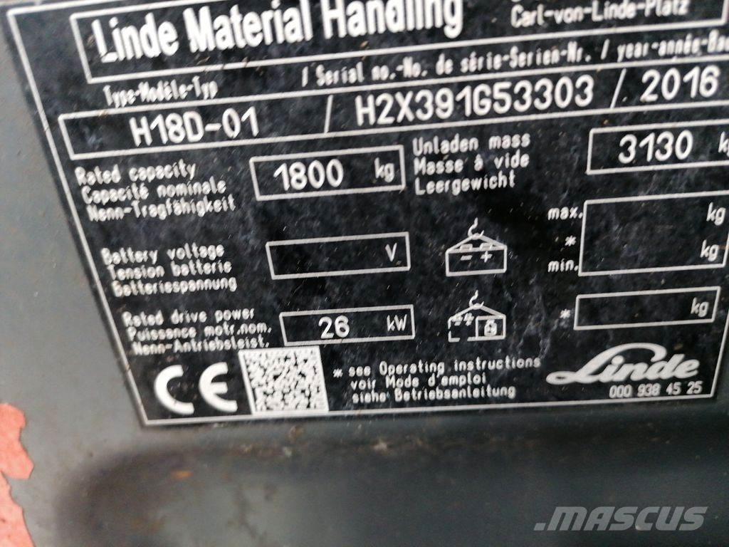 Linde H18D-02 Dizelski viličarji