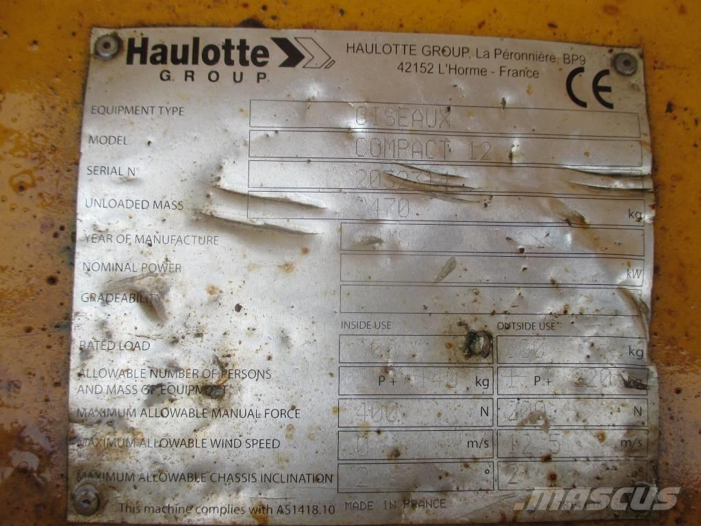 Haulotte Compact 12 Škarjaste dvižne ploščadi