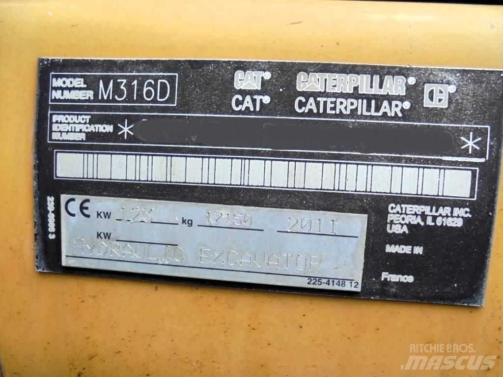 CAT M 316 D Bagri na kolesih