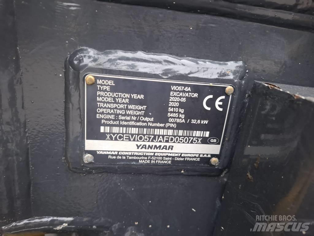 Yanmar Vio 57-6A Mini bagri <7t