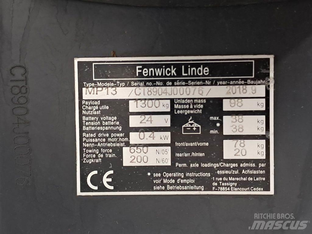 Linde MP13 Ročni paletnik