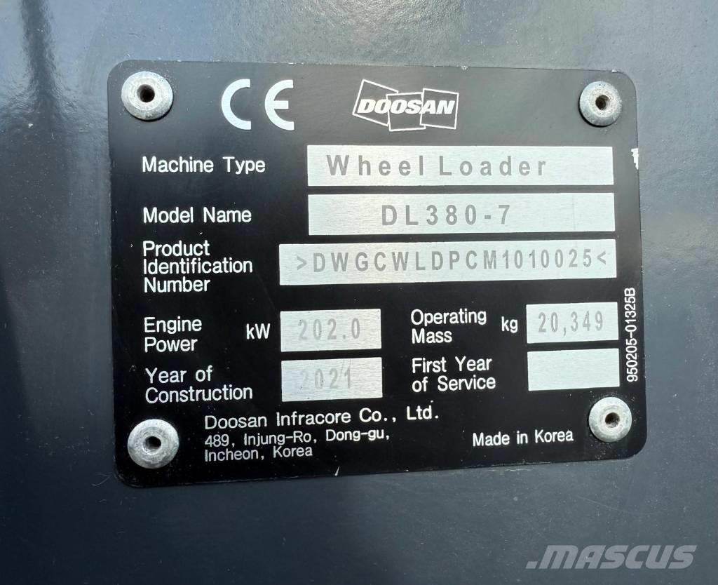 Doosan DL 380-7 Kolesni nakladalci