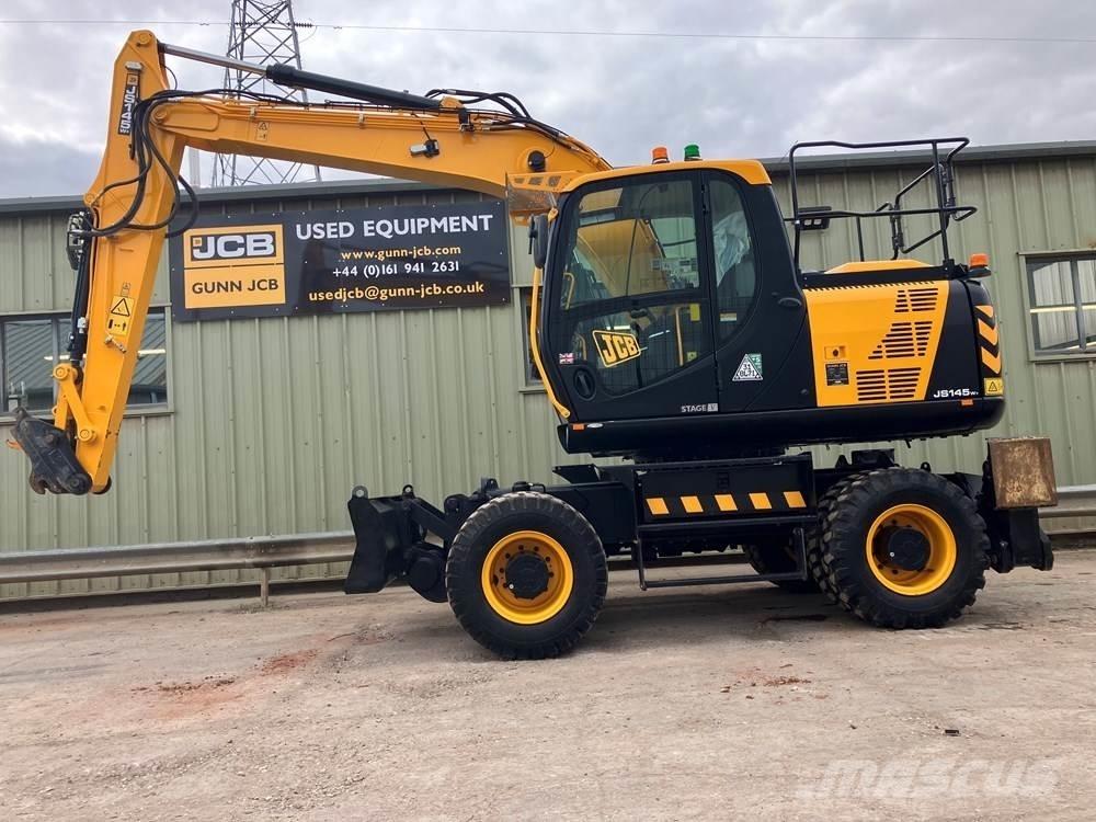 JCB JS145W Bagri na kolesih