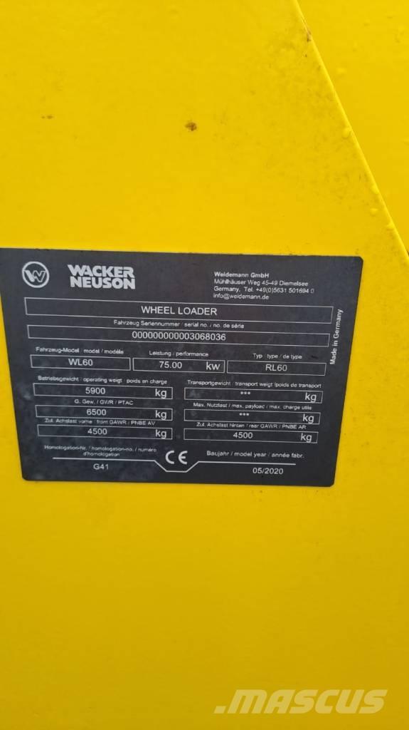 Wacker Neuson WL60 Kolesni nakladalci