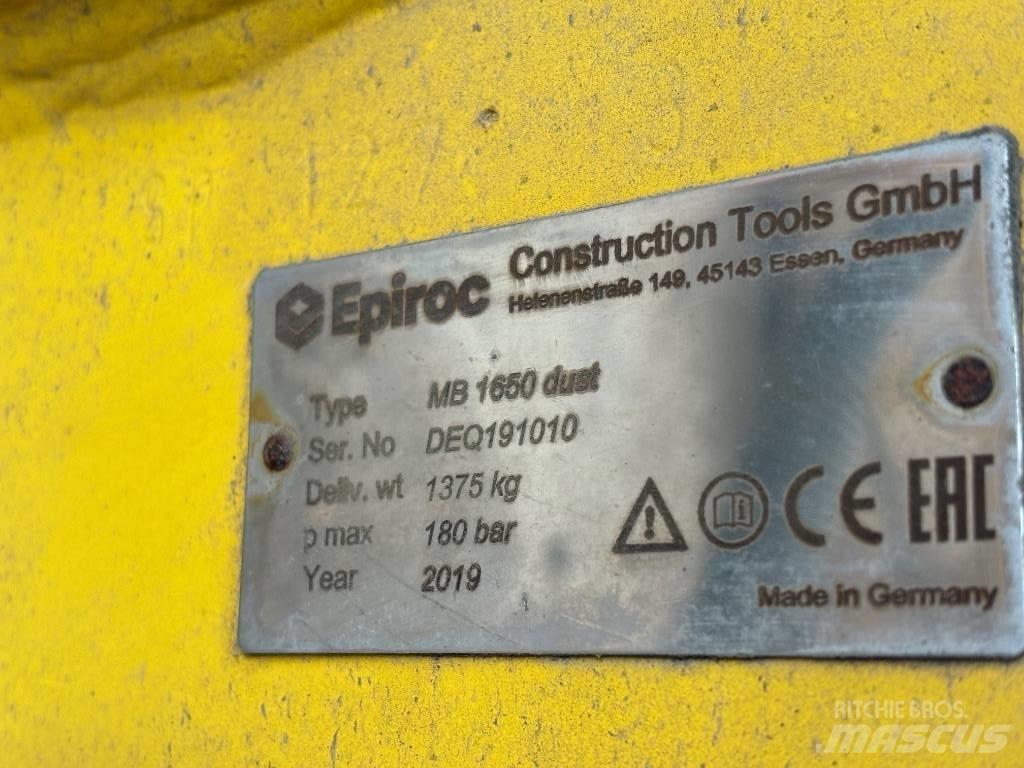 Epiroc MB 1650 Dust Kladiva