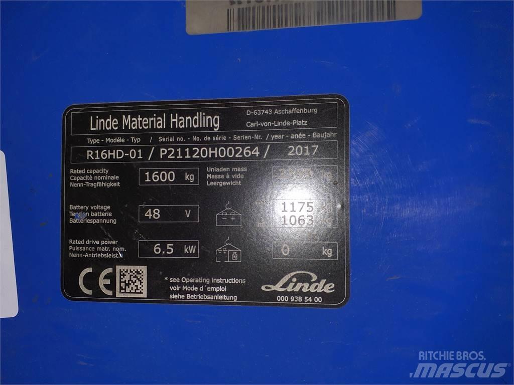 Linde R16HD Viličarji s pomičnim teleskopom