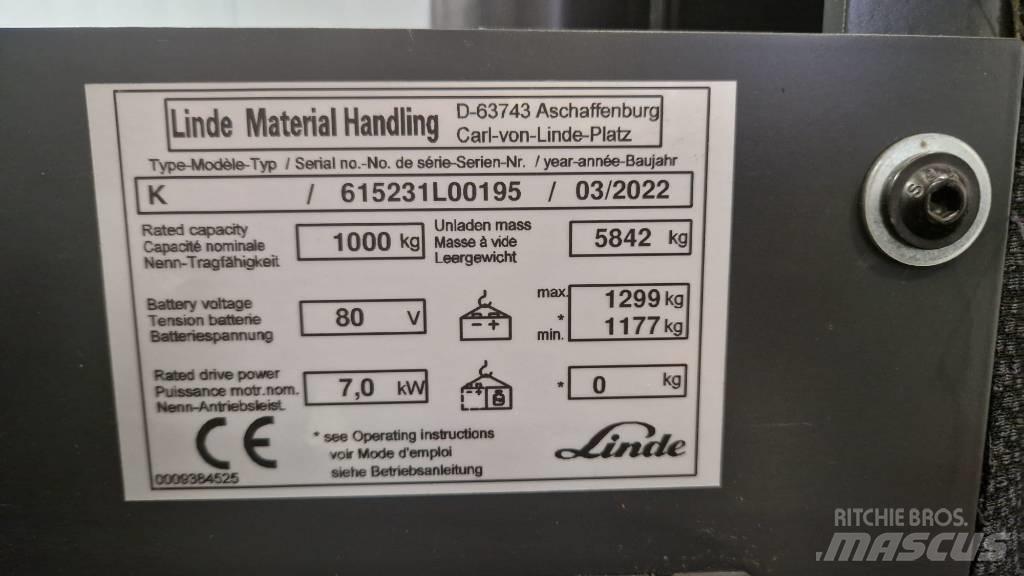 Linde K Električni viličarji