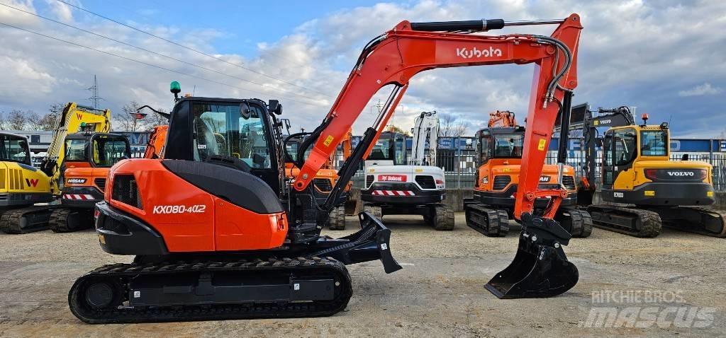 Kubota KX 080-4 Midi bagri 7t – 12t