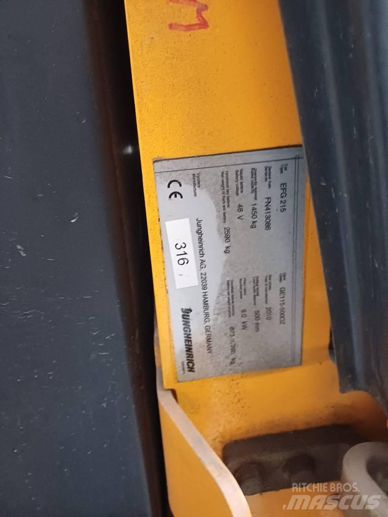 Jungheinrich EFG215 Električni viličarji