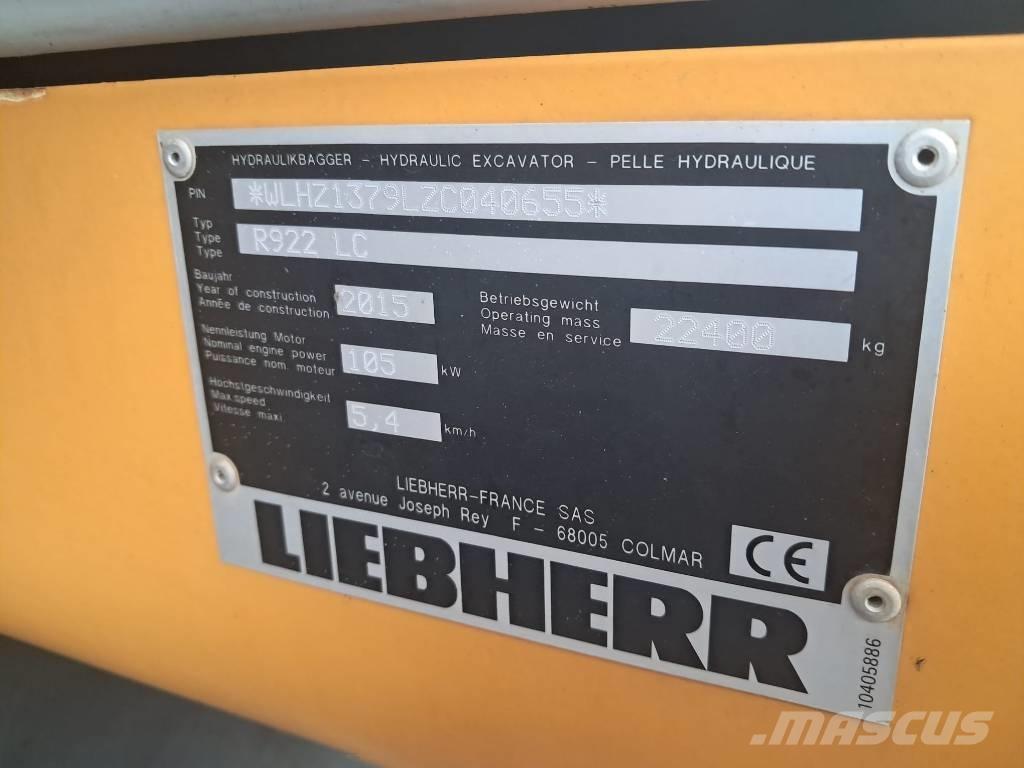 Liebherr R 922 LC Bagri goseničarji