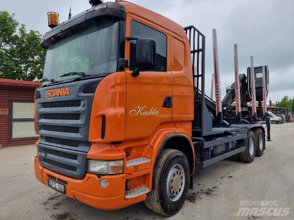 Scania R 580 Tovornjaki za hlode