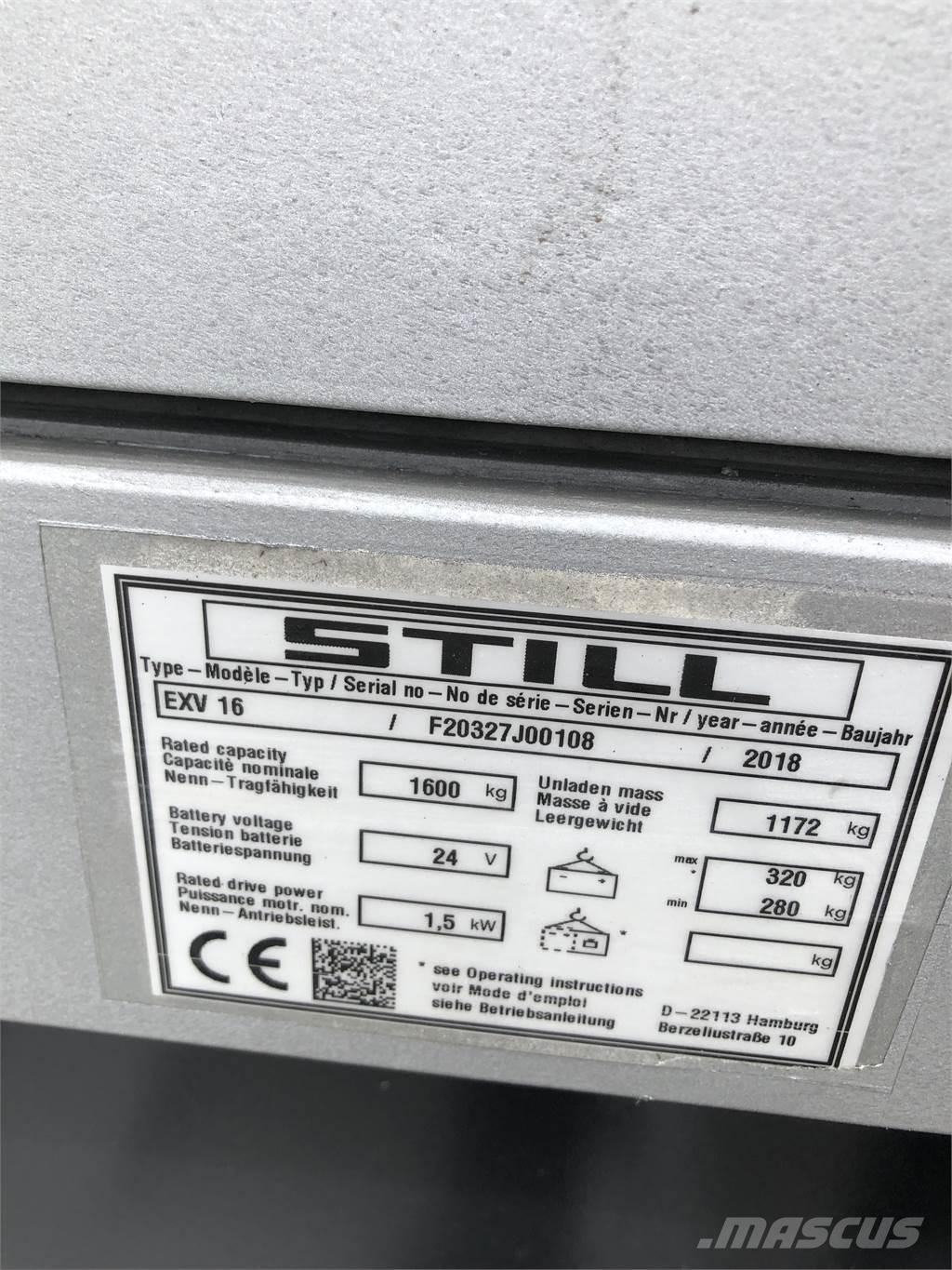 Still EXV 16 Samopogonski ročni viličarji