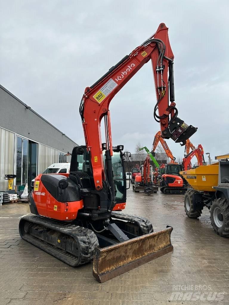 Kubota KX 080-4 Midi bagri 7t – 12t