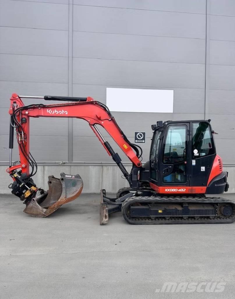 Kubota KX 080-4 Midi bagri 7t – 12t