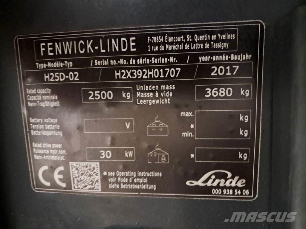 Linde H25D-02 Dizelski viličarji