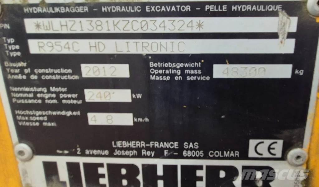 Liebherr r954c Bagri goseničarji
