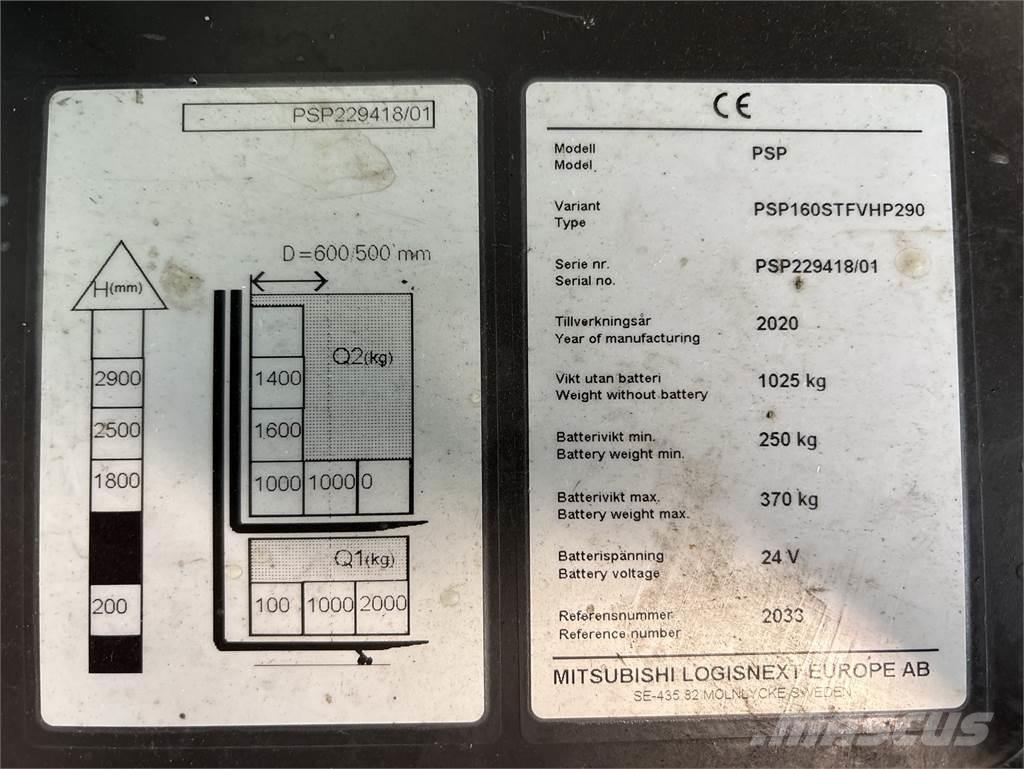 Atlet PSP160 Samopogonski ročni viličarji