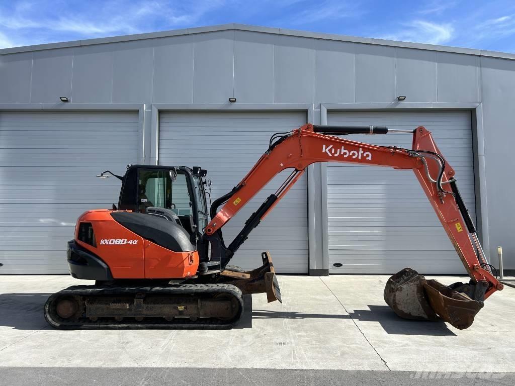 Kubota KX 080-4 Midi bagri 7t – 12t